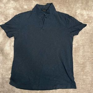Theory Willem Short Sleeve Polo Men’s blue size medium